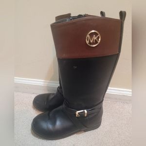 Micheal Kors Leather Riding Boots